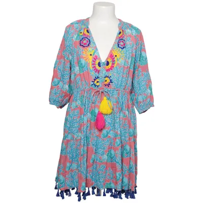 Robe de plage (Bleu, Multicolore) de Isla Bonita Coton