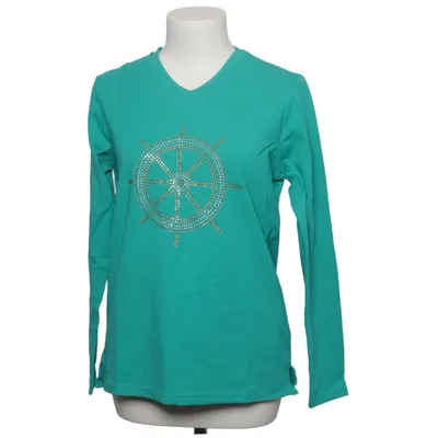 Lange mouwen shirt (Groen) van Fiora Blue Katoen, Elastaan