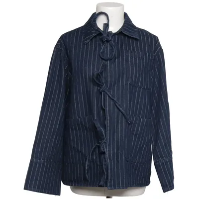 Wrap blouse (Blue) from Neo Noir Cotton, Polyester