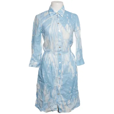Blousejurk (Blauw, Wit) van 120% Lino Linnen