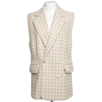 Outer vest (Beige, White) from Josh V Cotton