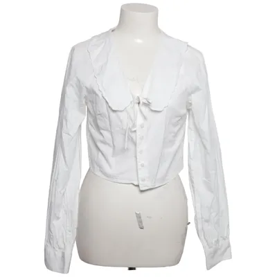 Shirt (White) from Bershka Cotton
