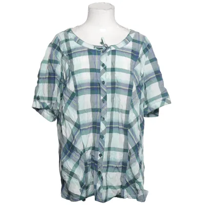 Kortærmet skjorte (Blå, Grøn, Hvid) fra Gina Laura Collection Bomuld, Elastan, Polyester