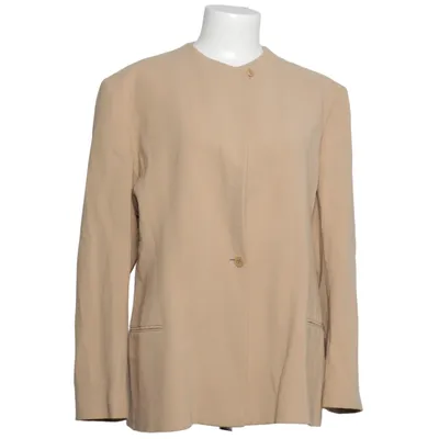Blazer (Beige) from Donna Karan Elastane, Wool