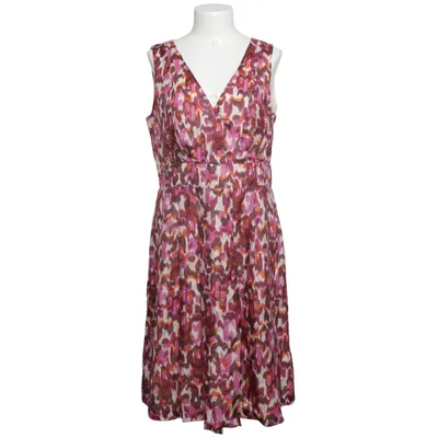 Jurk (Lila, Bruin, Wit, Oranje) van 123 Katoen, Polyester, Zijde