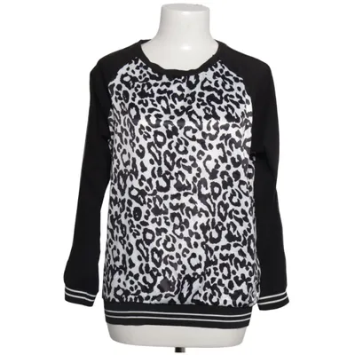 Sweatshirt (Black, White) from Jette Cotton, Elastane, Polyester