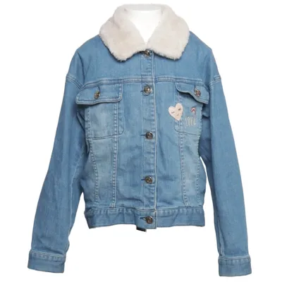 Fodrad jeansjacka (Blå, Vit) från Chloé