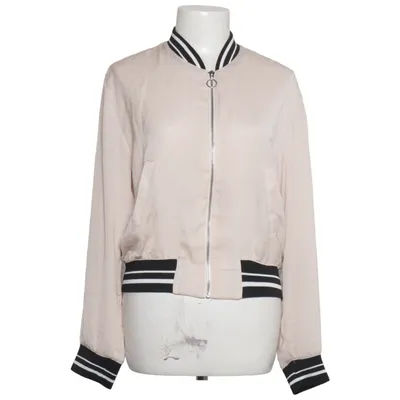 Bomber jacket (Beige, Black, White) from Bershka Premium Outerwear Polyester