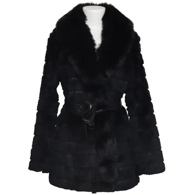 Veste en fourrure (Noir) de Kara Fourrure, Polyester