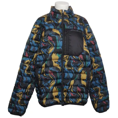 Dunjacka (Blå, Flerfärgad) från Eddie Bauer Dun, Fjädrar, Återvunnen polyester