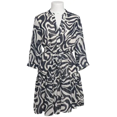 Kjole (Sort, Hvid) fra Mango Polyester