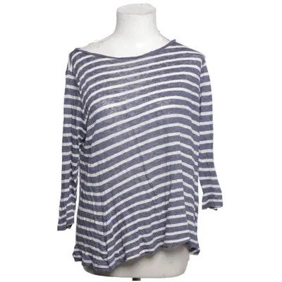 Long sleeve T-shirt (Blue, White) from Majestic Filatures Linen