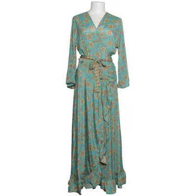 Wikkeljurk (Turquoise, Beige, Bruin) van Dolce Quela Polyester, Zijde