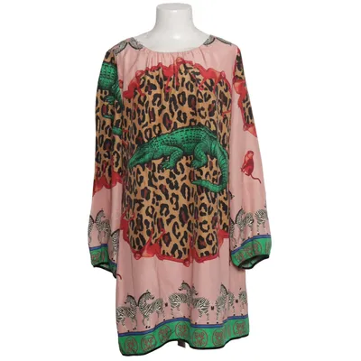 Jurk (Roze, Meerkleurig) van Anne Valerie Hash Elastaan, Polyester, Zijde
