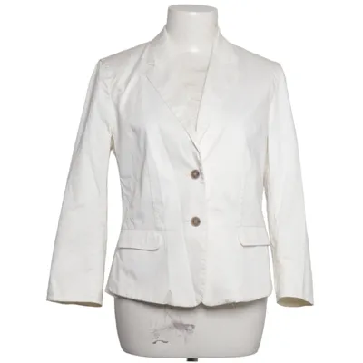 Blazer (White) from René Lezard Acetate, Cotton, Elastane, Polyester