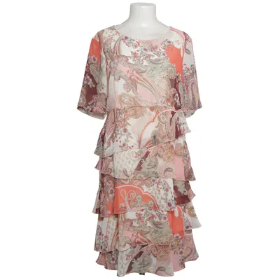 Dress (White, Multicolored) from Apanage Elastane, Polyester