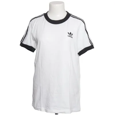 T-shirt (Wit, Zwart) van Adidas Katoen, Elastaan