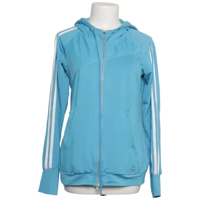 Hoodie (Blue, White) from Adidas Elastane, Polyamide, Polyester