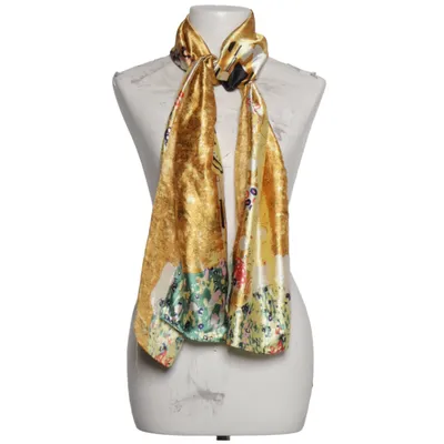 Sjal (The Kiss) fra Gustav Klimt Polyester, Silke