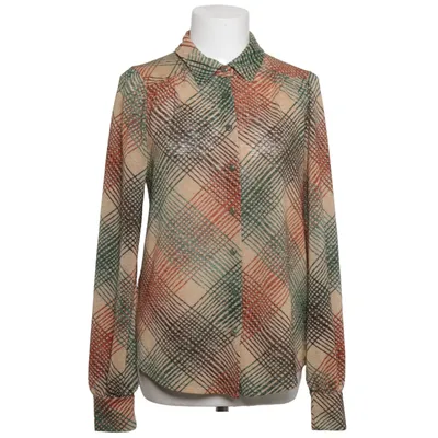 Blus (Beige, Grön, Röd) från King Louie Elastan, Metallfiber, Polyester