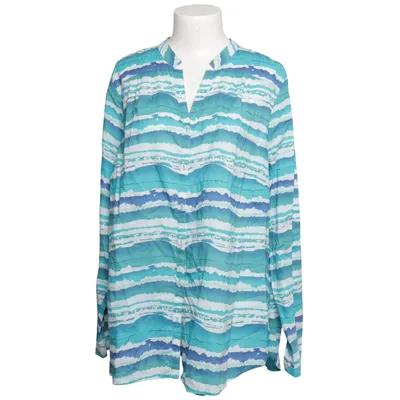 Blus (Blå, Vit, Turkos) från Gina Laura Collection Bomull