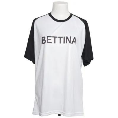 Baseball T-shirt (White, Black) from Bettina