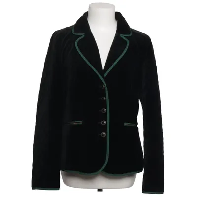 Blazer (Noir, Vert) de H. Moser Acétate, Coton