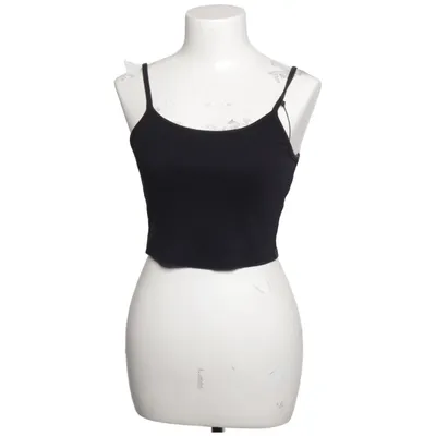 Crop top (Noir) de Collusion Coton, Élasthane