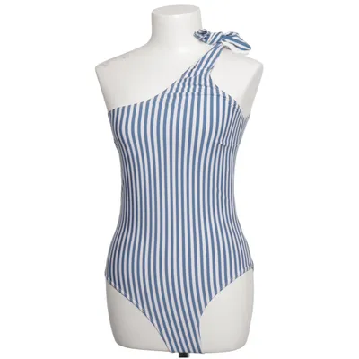 Badpak (Blauw, Wit) van Underprotection Elastaan, Gerecycled polyester