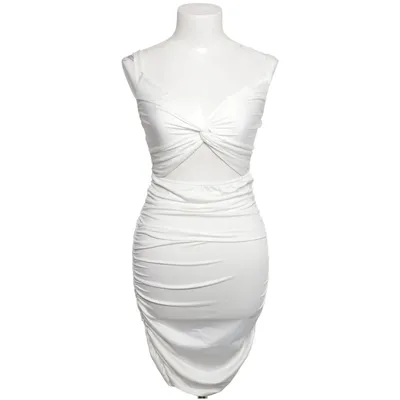 Klänning (Vit) från GiorGia Elastan, Polyester, Viskos