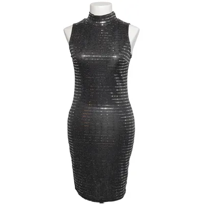 Cocktail dress (Black, Silver) from GiorGia Elastane, Polyester, Viscose