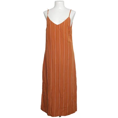 Långklänning (Brun, Vit) från Another Label Linne, Lyocell, Polyester