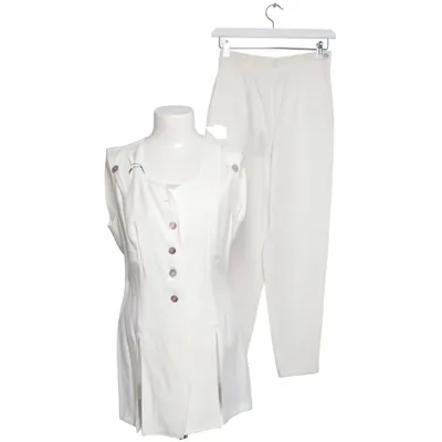 Suit (White) from Pm Polyester, Viscose