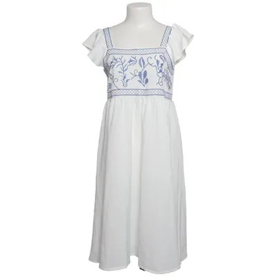 Dress (White, Blue) from Yujie Clothing Polyester