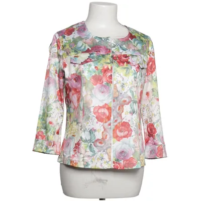 Blazer (White, Multicolored) from Quinze Heures Trente Cotton, Elastane, Polyester