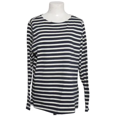 Langærmet t-shirt (Blå, Hvid) fra Women Essentials by Tchibo Økologisk bomuld