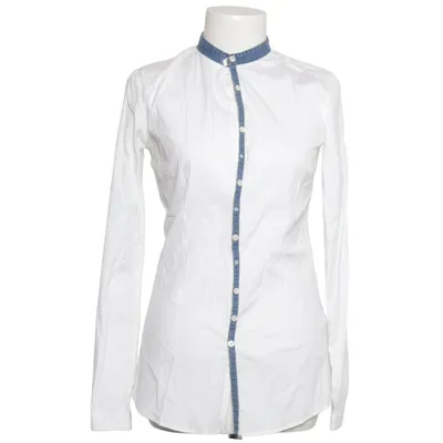 Shirt (White, Blue) from Aglini Cotton, Elastane, Polyamide
