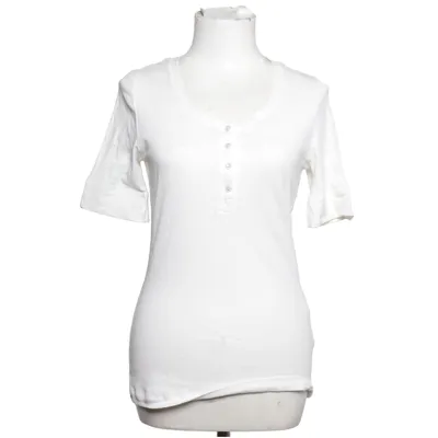 T-shirt manches longues (Blanc) de Huber Coton, Élasthane
