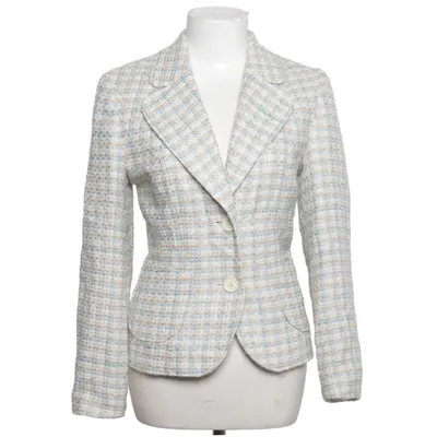 Blazer (Blau, Weiß, Beige) von Womans Fashion Acryl, Baumwolle