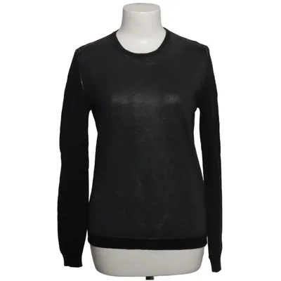 Strickpullover (Schwarz, Silber) von Roberto Collina Merinowolle
