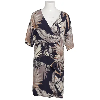 Wrap dress (Blue, Multicolored) from Ema Blue's Polyester