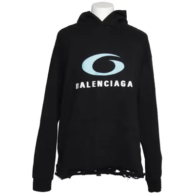 Hoodie (Black) from Balenciaga Cotton, Elastane