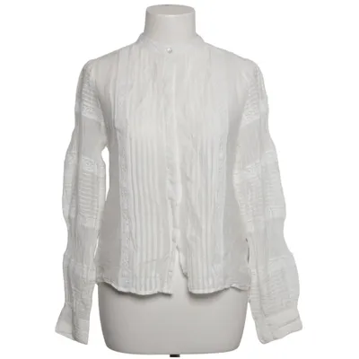 Blouse (Blanc) de Vanessabruno Coton, Soie