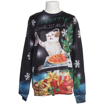 Jultröja (Svart, Flerfärgad) Elastan, Polyester