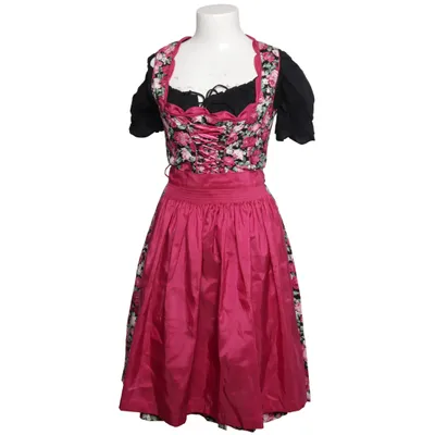 Dirndl (Roze, Zwart, Meerkleurig) van Fuchs Trachtenmoden Katoen