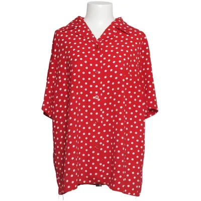 Kortärmad skjorta (Röd, Vit) från Cht Polyester, Viskos