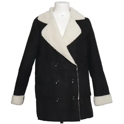 Shearling jas (Zwart, Beige) van Mel Ivy Polyester