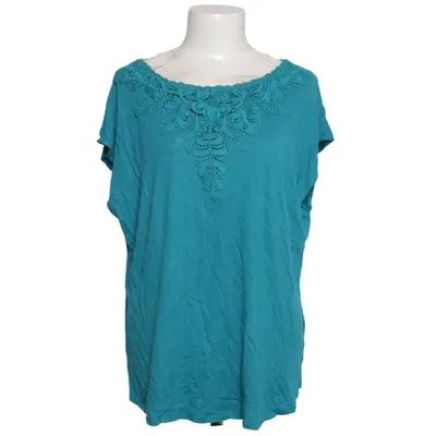 Top (Blue) from Cable & Gauge Linen, Polyester, Viscose