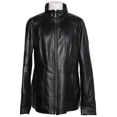 Leather jacket (Black) from Danier Acrylic, Elastane, Leather, Polyester, Viscose, Wool