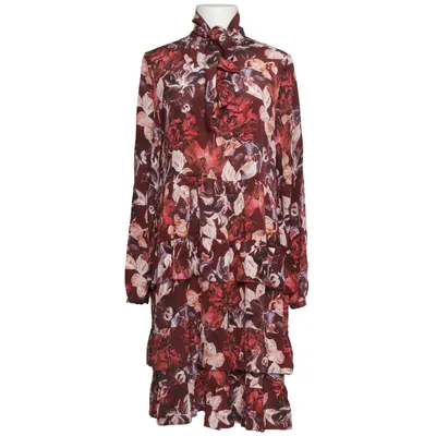 Dress (Brown, Multicolored) from Mrs & Hugs Silk